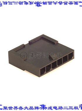 436400601 0436400601矩形连接器外壳6POS插头3mm公形引脚黑色自