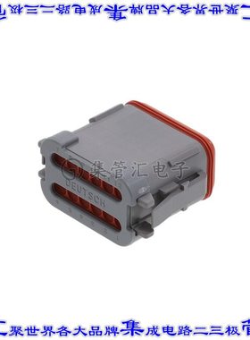DT06-12SA-E003 矩形连接器外壳12POS插头2排母形插口灰色自由悬