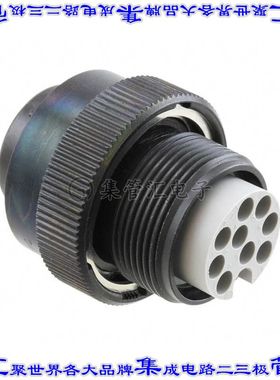 JL05-6A18-1PC-F0-R 圆形连接器10(9+PE)插头外壳用于公插针黑色