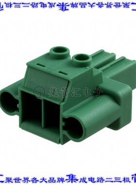 1777833 端子块连接器2POS插头母插口7.62mm绿色自由悬挂