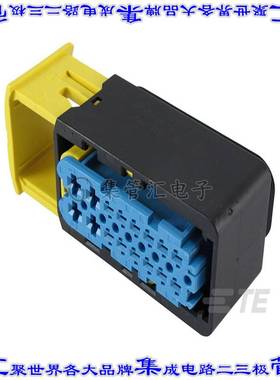 4-1564337-1 矩形连接器外壳16POS插座2排母形插口蓝色自由悬挂