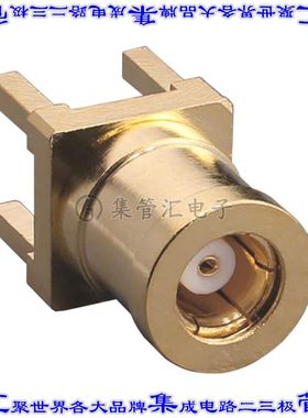 CONSMB006-G 同轴连接器SMB插头母形插口焊接50欧姆通孔