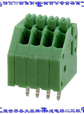 1989764 线对板连接器4POS接线端子2.5mm通孔45角度带板