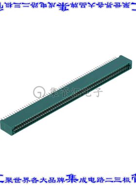 345-120-520-201 卡边缘连接器120POS母头2排2.54mm绿色镀金