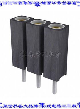 801-87-003-10-132101 针座连接器3POS插座2.54mm母形插口通孔直