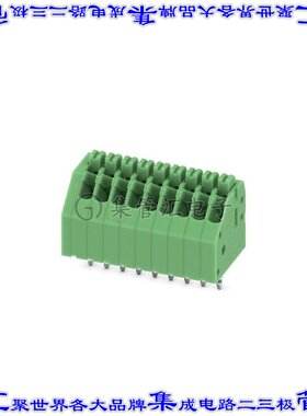 1989816 线对板连接器9POS接线端子2.5mm通孔45角度带板