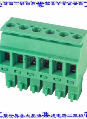 EDZ1700/6 端子块连接器6POS插头母插口3.81mm绿色自由悬挂