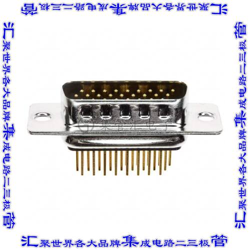 180-M26-113R001 连接器26POS插头公引脚3排D-Sub高密度面板安装