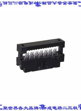 89361-714LF 矩形连接器14POS插座2排2mm母插口黑色IDC镀金自由悬