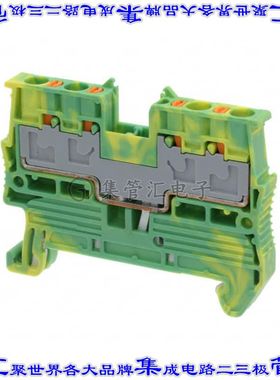 3211030 端子块连接器4POS接地地面5.2mm绿色黄色12-26AWG