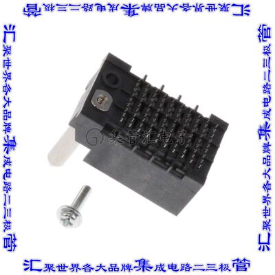 2007783-1 背板连接器90POS接头公引脚9排1.9mm通孔黑色
