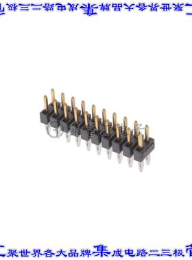 PTT-110-01-S-D 针座连接器20POS接头2排2mm公形插针通孔直针镀金