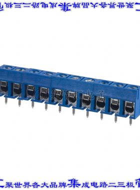 OSTTC102162 线对板连接器10POS接线端子5.08mm通孔水平带板