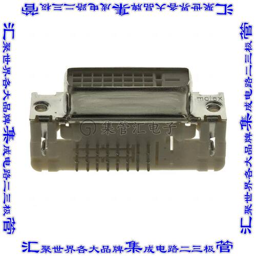 743204000 0743204000连接器DVI-D双链路插座24POS通孔直角