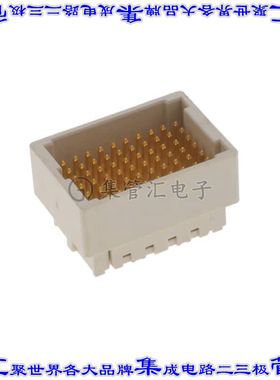 2102079-2 板对板连接器60POS公引脚阵列6排1.27mm表贴SMD镀金