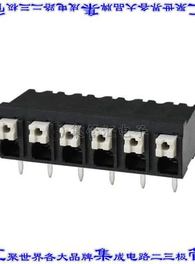 TBLH10-500-06BK 线对板连接器6POS接线端子5mm通孔水平带板