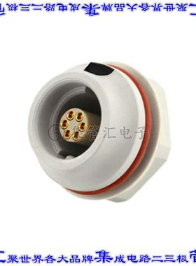 JMXHH1G06FSUDSU 圆形连接器6POS插座母插口焊杯镀金面板安装