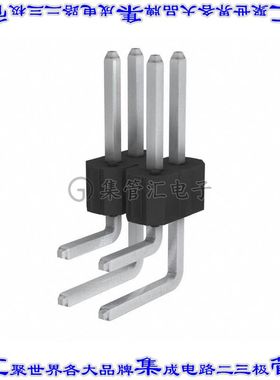 68021-404HLF 针座连接器4POS接头2排2.54mm公形插针通孔直角锡