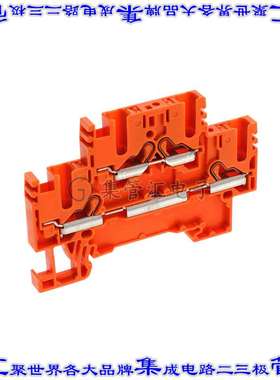 PRKD 2,5 OG 端子块连接器4POS馈通式2排5.1mm橙色12-26AWG