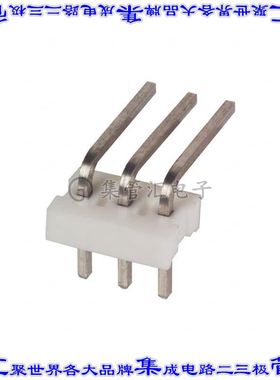 640453-3 针座连接器3POS接头2.54mm公形插针通孔直角锡