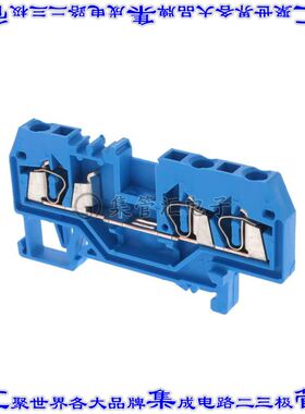 280-684 端子块连接器3POS馈通式5.0mm蓝色12-28AWG