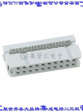 AWP 20-8240-T 矩形连接器20POS插口2排2.54mm母插口灰色IDC镀金