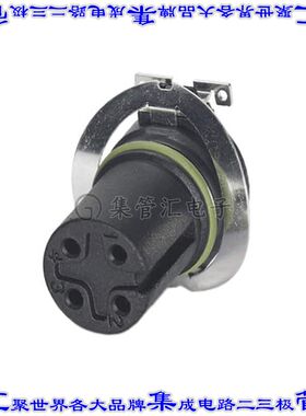 1412004 圆形连接器4POS插件母插口焊接镀金表面贴装