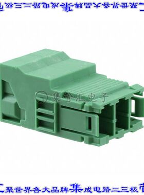 1748875 端子块连接器3POS插头公引脚7.62mm绿色自由悬挂