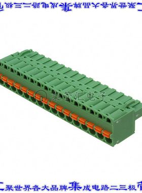 1902259 端子块连接器16POS插头母插口5.08mm绿色自由悬挂