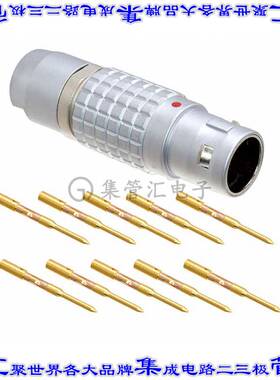 FGG.2B.310.CYCZ 圆形连接器10POS插头公引脚压接镀金自由悬挂