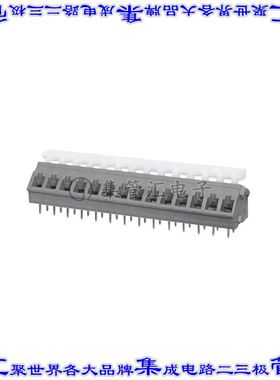 TBL005A-500-14GY-2WT 线对板连接器14POS接线端子5mm通孔45角度