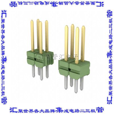 2-825440-5 针座连接器50POS接头2排2.54mm公形插针通孔直针镀金