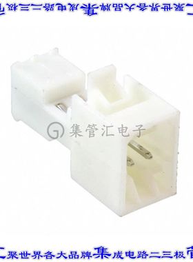 3-647001-2 矩形连接器2POS插头2.54mm公引脚白色IDC锡自由悬挂直