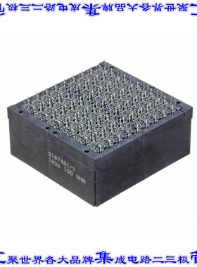 2187461-1 背板连接器96POS接头公引脚8排3.9mm通孔黑色