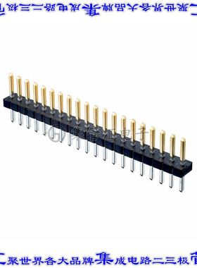 M50-3532042 针座连接器20POS接头1.27mm公形插针通孔直针镀金