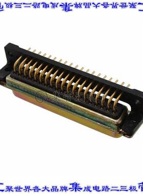 DCMM-37P-L 连接器37POS插头公引脚2排D-Sub面板安装通孔直角