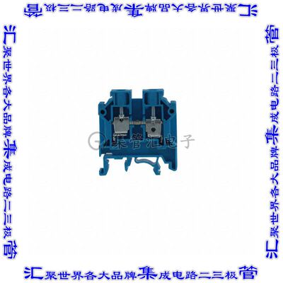 CTS6U/BU 端子块连接器2POS馈通式8.0mm蓝色8-22AWG