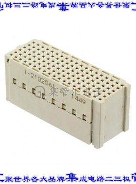 1-2102061-6 针座连接器114POS插座6排1.27mm母形插口表贴SMD镀金