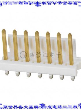 3-641208-7 针座连接器7POS接头3.96mm公形插针通孔直针镀金