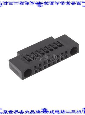 65817-001LF 矩形连接器外壳16POS插座2排2.54mm母形插口黑色自由