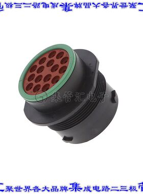 HDP24-24-16PN 圆形连接器16POS插座外壳用于公插针黑色面板安装