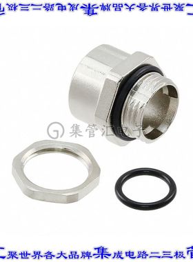 1552243 圆形连接器插件壳银色面板安装