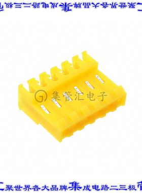 MTD-B-06-B-1 矩形连接器6POS插座3.96mm母插口黄色IDC锡自由悬挂