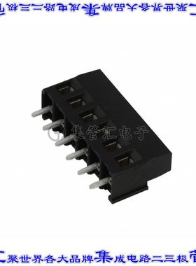 796949-6 线对板连接器6POS接线端子5.08mm通孔水平带板