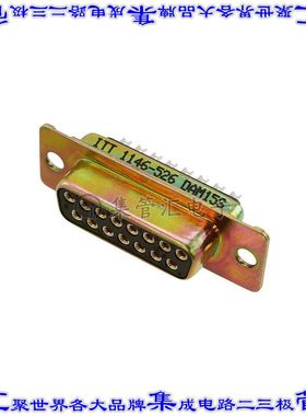 DAM-15S 连接器15POS插座母插口2排D-Sub面板安装