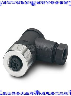 1553297 圆形连接器5POS插座母插口螺钉镀金自由悬挂直角