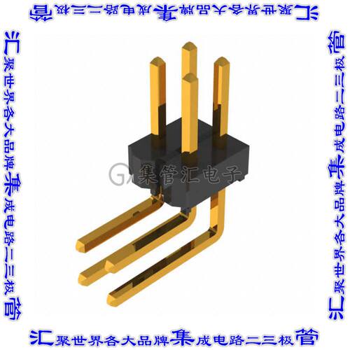 TSW-102-22-G-D-RA 针座连接器4POS接头2排2.54mm公形插针通孔直