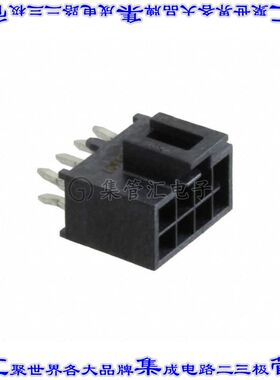 1053101108 针座连接器8POS接头2排2.5mm公形插针通孔直针锡