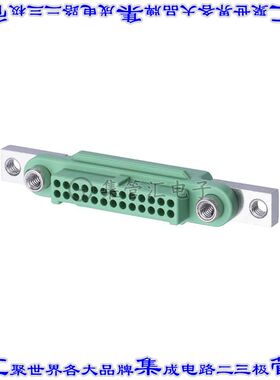G125-2242096F5 矩形连接器外壳20POS插座2排1.25mm母形插口绿色