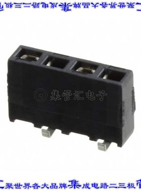 1241152-4 针座连接器4POS插座2.54mm母形插口表贴SMD镀金